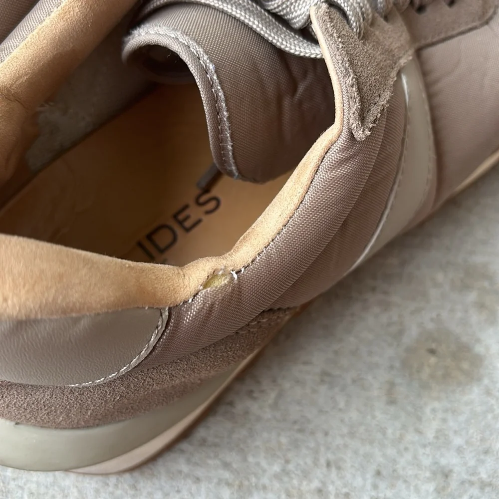 J Slides suede accents